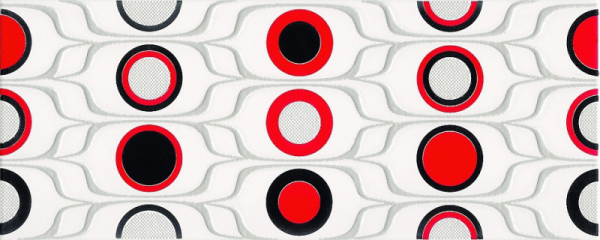 Domenico Red Circles Inserto 20x50