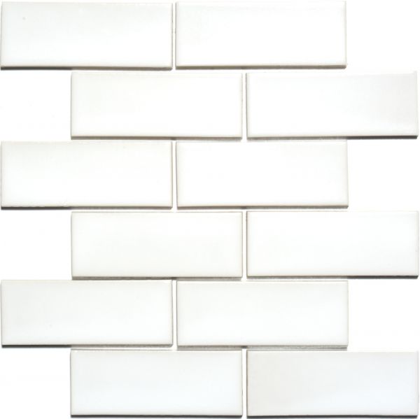 Мозаїка BRICK B 6024 White 300x300x9 (48x124)