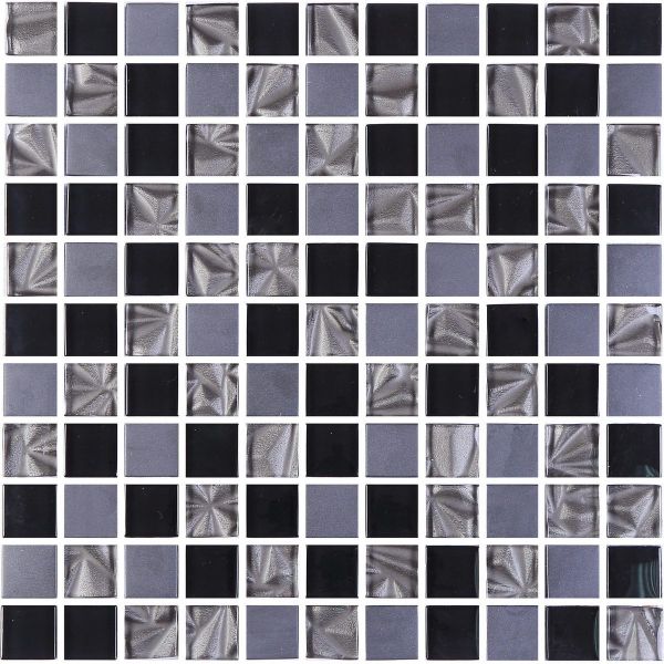 Мозаика Стеклянная Kotto GM 8002 C3 Imperial S4 /Ceramik Black /Black 300x300x8 (25x25)