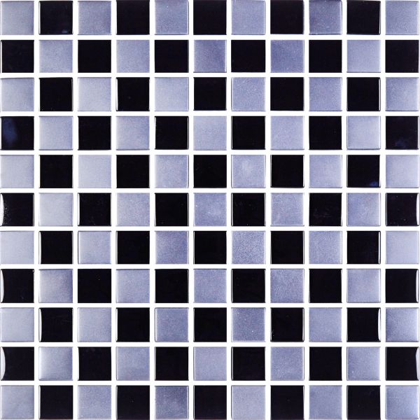 Мозаика Стеклянная Kotto GM 8008 CC Black /Ceramik Black 300x300x8 (25x25)