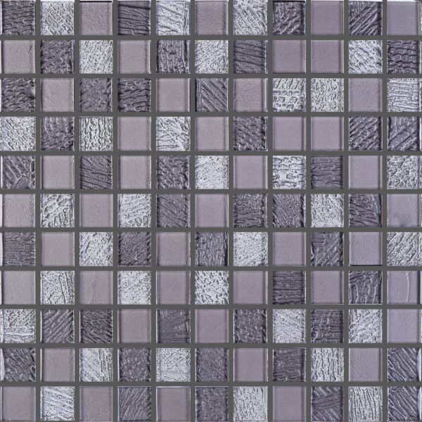 Мозаика Стеклянная Kotto GM 8009 C3 Grey Dark /Grey M /Grey W S5 300x300x8 (25x25)