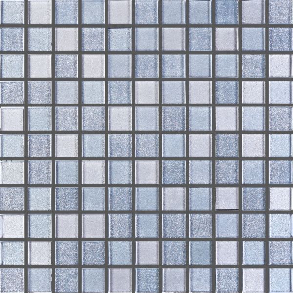 Мозаика Стеклянная Kotto GM 8011 C3 Silver Grey Brocade /Medium Grey /Grey Silver 300x300x8 (25x25)