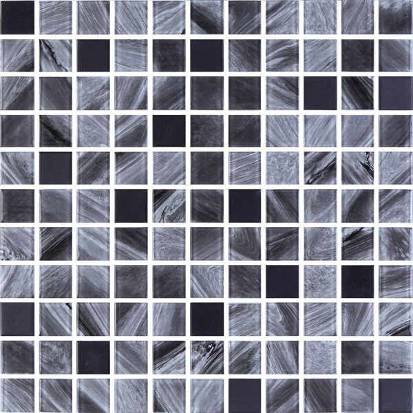 Мозаика Стеклянная Kotto GMP 0425005 С2 print 3/black mat 300x300x4 (25x25)