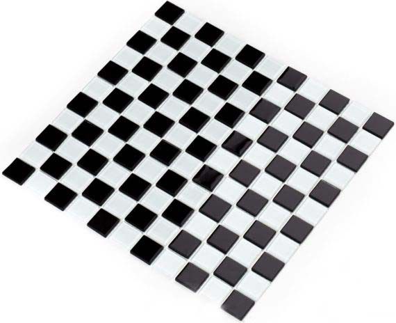 Мозаика Стеклянная Kotto Keramika GM 4002 CC black/white 300x300x4
