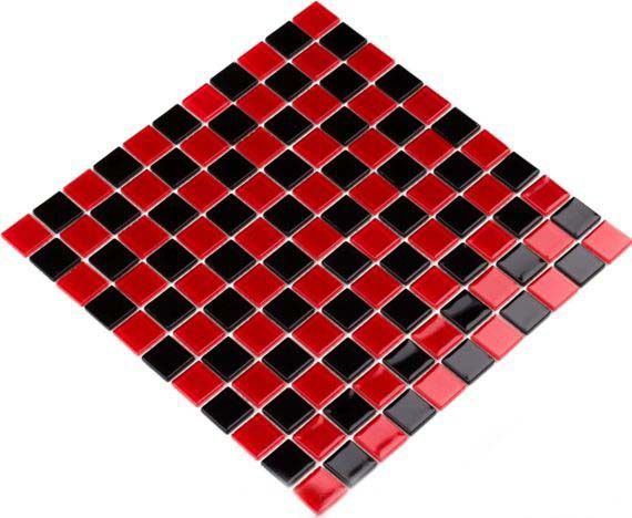 Мозаика Стеклянная Kotto Keramika GM 4003 CC black/red m 300x300x4