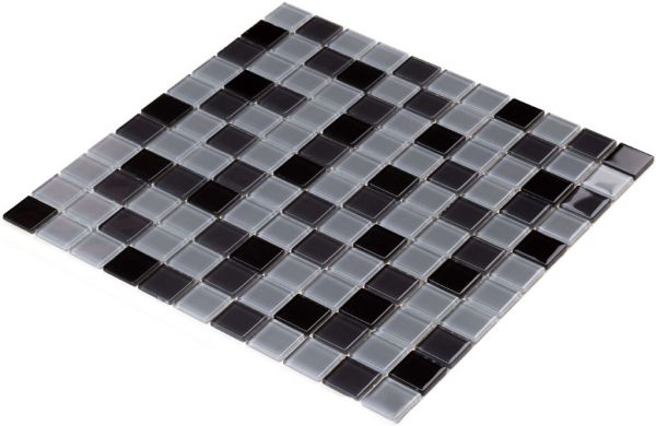 Мозаика Стеклянная Kotto Keramika GM 4008 C3 black/gray m/gray w 300x300x4