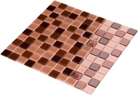 Мозаика Стеклянная Kotto Keramika GM 4014 C3 Brown d/Brown m/Brown w 300x300x4