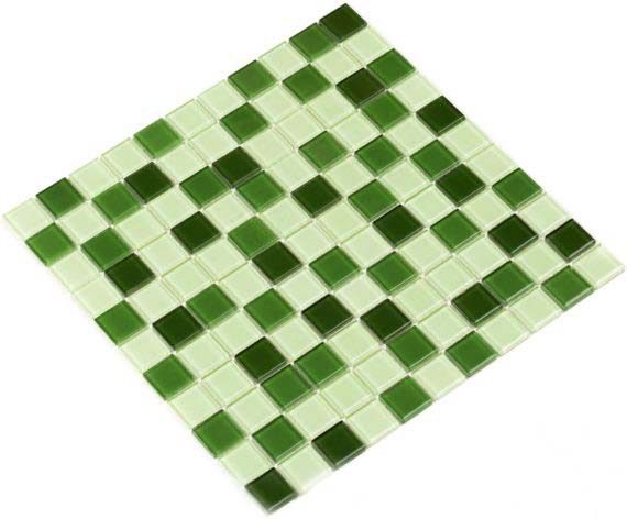 Мозаика Стеклянная Kotto Keramika GM 4029 C3 green d/green m/green w 300x300x4