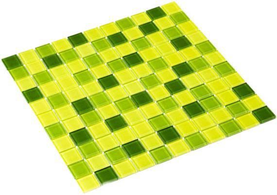 Мозаика Стеклянная Kotto Keramika GM 4032 C3 Lime d/Lime m/yellow 300x300x4