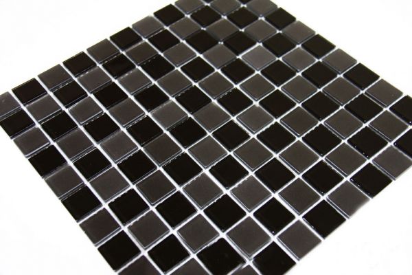 Мозаика Стеклянная Kotto Keramika GM 4057 C2 Black mat/Black 300x300x4