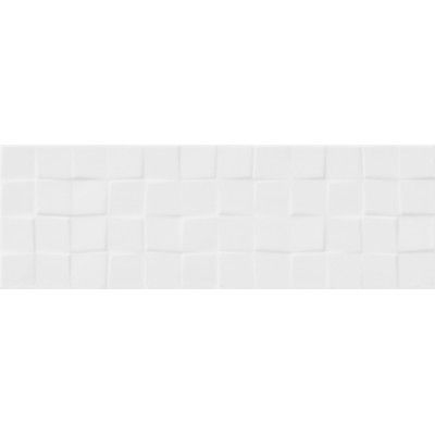 Плитка SIMPLE ART WHITE GLOSSY STRUCTURE CUBES 200X600